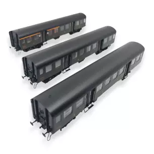 Set 3 voitures voyageurs - EPM 41.33.03 - HO 1/87 - SNCF