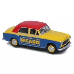 Voiture Peugeot 403.7 limousine, 1960 publicité RICARD SAI 6245 - HO 1/87