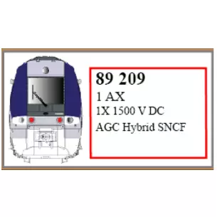 Pantographes pour AGC 1500 V-DC LS MODEL 89209 - HO 1 : 87