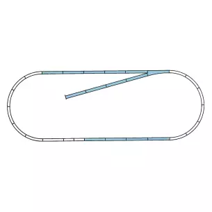 Coffret de voies B avec ballast Roco 42010 - HO : 1/87 - Code 83