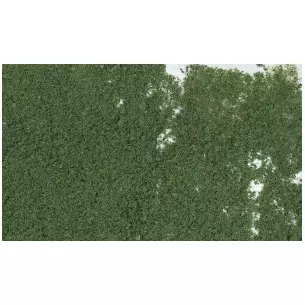 Sachet de flocage feuillage vert foncé Woodland Scenics F53 - HO 1/87 - 464 cm²