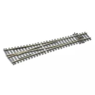Aiguillage symétrique 12° Peco SLE198 Electrofrog 220 mm code 75 - R 1828 mm - HO 1/87