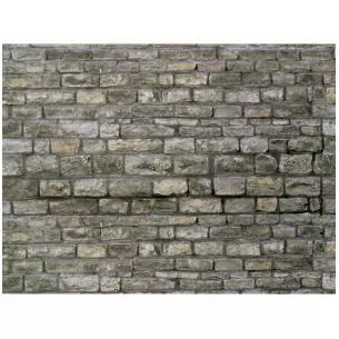 Plaque cartonnée Vollmer 46040 - HO 1/87 - Mur en granite