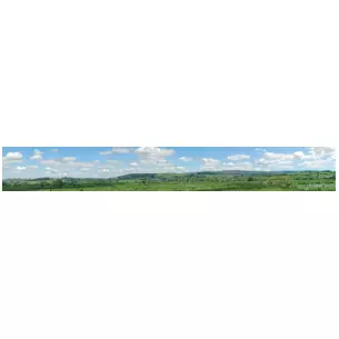Fond de décor - Plaine sous un ciel bleu