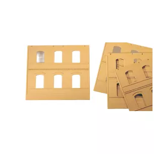 Kit de 4 murs 2324B Auhagen 80601 - HO : 1/87 - système modulaire