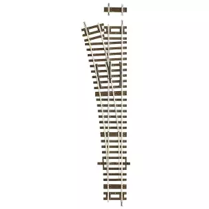 Aiguillage à gauche Wl15 Roco 42440 - R 873,5 mm- 15° - HO : 1/87 - Code 83