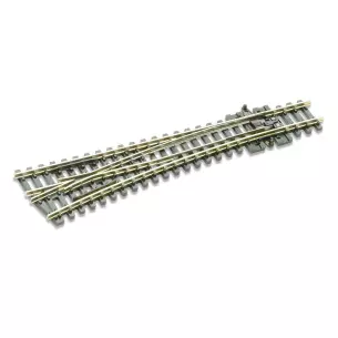 Aiguillage gauche R457 12° 123.7 mm ELECTROFROG PECO SLE396 - N 1/160 - code 80