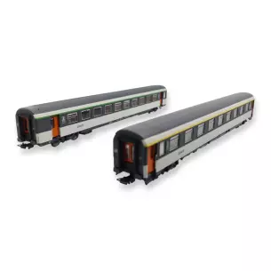 Set 2 voitures voyageurs Corail VU - Piko 97309 - HO 1/87 - SNCF