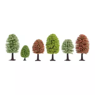                       Lot de 10 arbres de printemps de dimensions de 5 à 9 cm