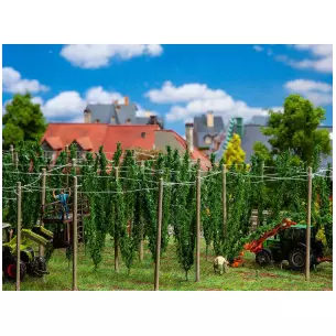 Hop field and poles FALLER 181280 - HO 1/87