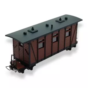 Voiture voyageurs marron MiniTrains 5144 - HOe 1/87