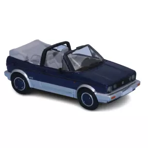 Voiture Volkswagen Golf 1 cabriolet, livrée bleue et grise PCX 870311 - HO 1/87