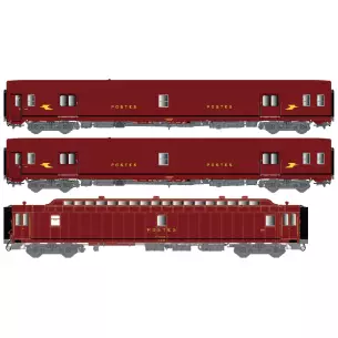 Set of 3 UIC OCEM LSModels 40422 - SNCF - HO : 1/87 - EP IV
