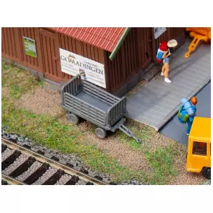 Set of 2 grey dock carts