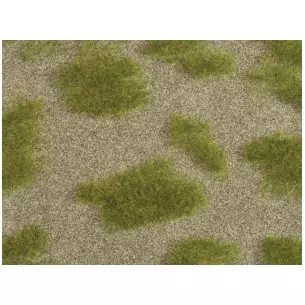lot de 2 Tapis "Steppe herbeuse" Natur+ NOCH 07474 - HO 1/87 - 250 x 250 mm