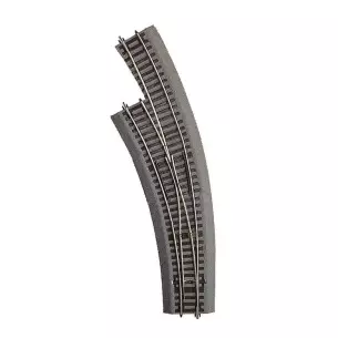 Aiguillage courbe à gauche BWl3/4 Roco 42572 - R3 419,6 mm- 30° - HO : 1/87 - Code 83