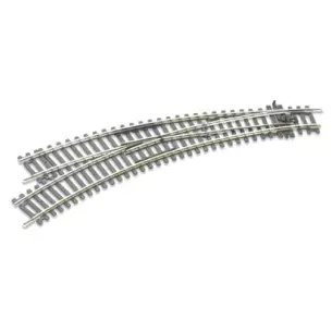 Aiguillage courbe à gauche11,25° Peco ST245 code 100 - R 438 & 505 mm - HO 1/87