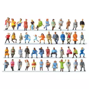 Personnes assises 48 personnages