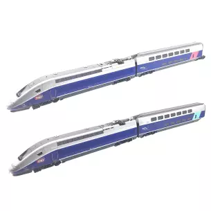 Set of 4 elements TGV EuroDuplex Marklin 37793 - HO 1/87 - SNCF - EP VI - 3 Rails