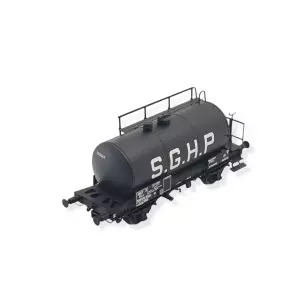Wagon citerne Uedinger "S.G.H.P." Noir 24m3 EXACT TRAIN 20598 - SNCF - HO 1/87