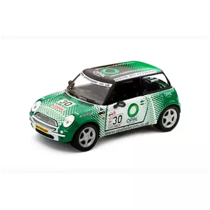 Voiture Mini Cooper "John Cooper Works" Vert/Blanc High Speed HF9166S - O 1/43