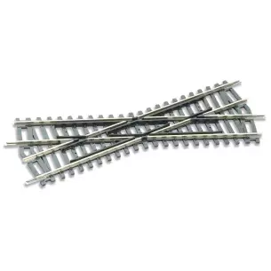 Croisement 22,5° Peco ST250 Insulfrog 168 mm code 100 - HO 1/87