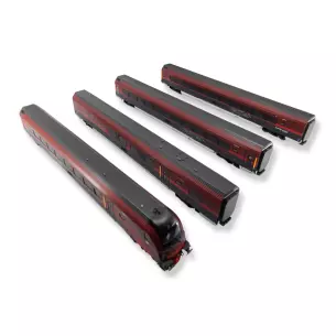 Rame de 4 voitures Railjet de l'ÖBB - ROCO 74037 - HO 1/87e
