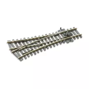 Aiguillage symétrique 24° Peco SL97 Insulfrog 148 mm code 100 - R 610 mm - HO 1/87