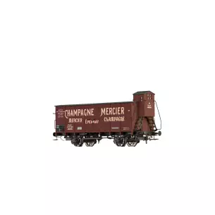Boxcar G10 Brawa 49865 Champagne Mercier - HO 1/87 - Alsace lorraine