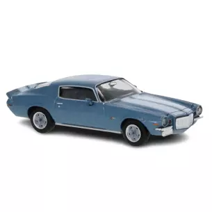 Voiture Chevrolet camaro Z28 bleu et bandes blanches, BREKINA 19911 - HO 1/87