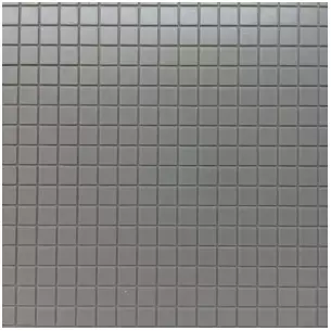 Grey plastic floor tile