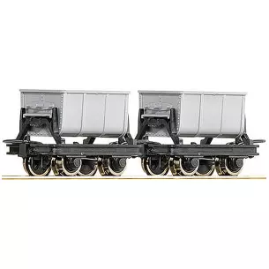 Set of 2 cement wagons