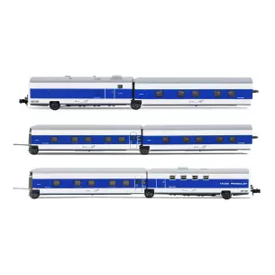 Set 6 voitures couchettes complémentaires TALGO Arnold HN4355 - N 1/160 - SNCF - EP V