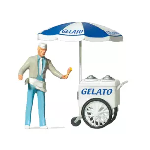 Figurine Marchand de glace ambulant PREISER 29116 - HO 1:87