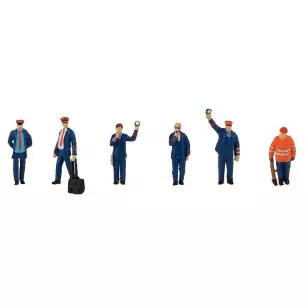 Personnel ferroviaire Epoque V - 6 personnages