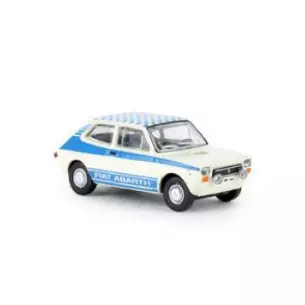 Voiture Fiat 127 Abarth bleue et blanche - HO 1/87 - Starline 22511