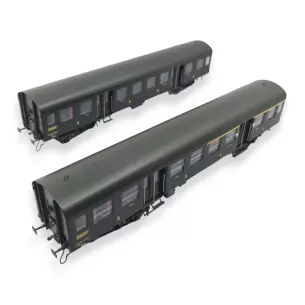 Set 2 voitures voyageurs - EPM 41.33.02 - HO 1/87 - SNCF
