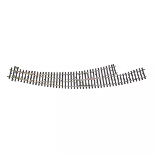 Aiguillage courbe à gauche R1394/1550 - lames métal MÄRKLIN 59085 - I 1/32