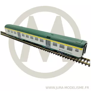 Voiture voyageurs MDVC Vitrains 3257 - HO : 1/87 - FS - EP VI