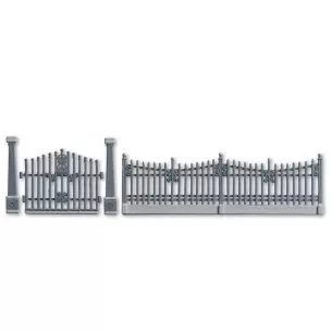 Clôture et portail de résidence Noch 13100 - HO 1/87 - longueur 840 mm