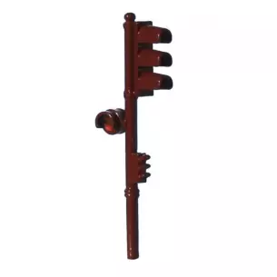 Feu tricolore simple marron-Vert