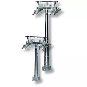 2 pylônes de support pour téléphérique Jägerndorfer 50400 - Hauteur 120 & 160 mm