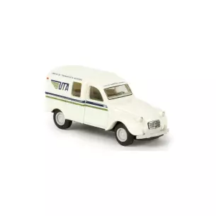 Fourgonnette Citroën 2CV "UTA" livrée blanche Brekina 14190 - HO : 1/87 - EP III