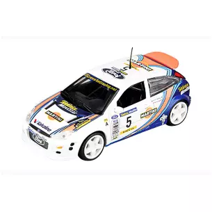 Voiture Ford "Focus WRC" Blanc/Orange/Bleu High Speed 43KFB3S - O 1/43