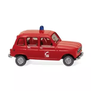 Voiture de pompiers Renault R4 - SA 2216 / WI 022447 - HO 1/87