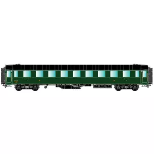Voiture OCEM seconde classe B9myfi 30543 AP 1.5 Kv livrée OUEST du dépôt de PARIS-MONTROUGE équipée d'un éclairage intérieur