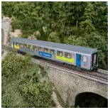 Voiture voyageur corail fluo 1ère classe Piko 97117 -SNCF- HO 1/87 - EP VI