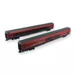 Set 2 extension RailJet "haut de gamme" Jägerndorfer 71218 - ÖBB - HO 1/87