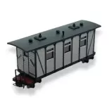 Voiture voyageurs grise MiniTrains 5146 - HOe 1/87