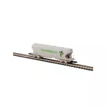 Wagon céréalier TRANSCÉRÉALES AZAR MODELS W01-TE1 - Z 1/220 - SNCF - EP I